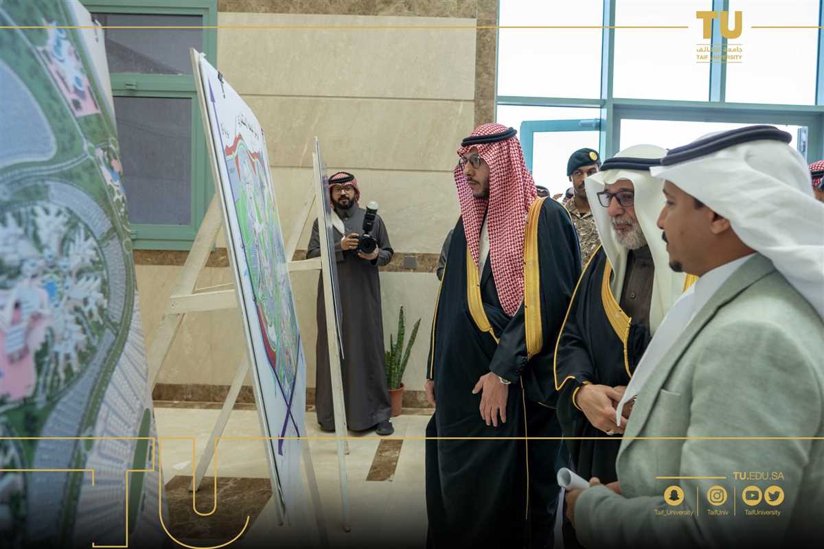 His Highness the Governor of Taif inspects the projects of the University City in Saisad