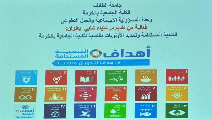 Sustainable Development Goals and Setting Priorities for the University College of Al-Khurmah